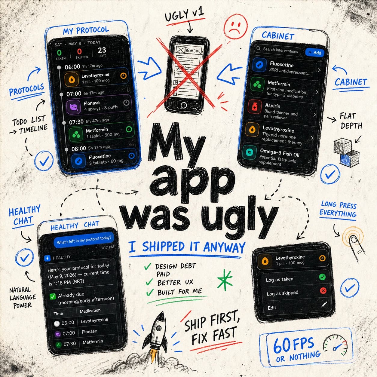 Preview image placeholder for I felt ashamed about my app design, so I had to make it beautiful