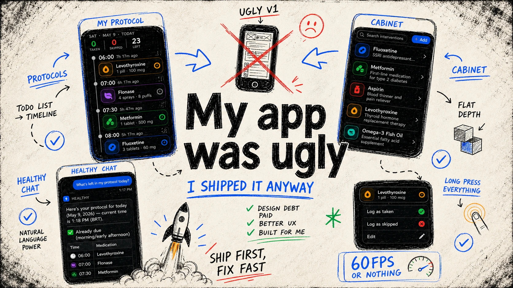 Banner image for I felt ashamed about my app design, so I had to make it beautiful